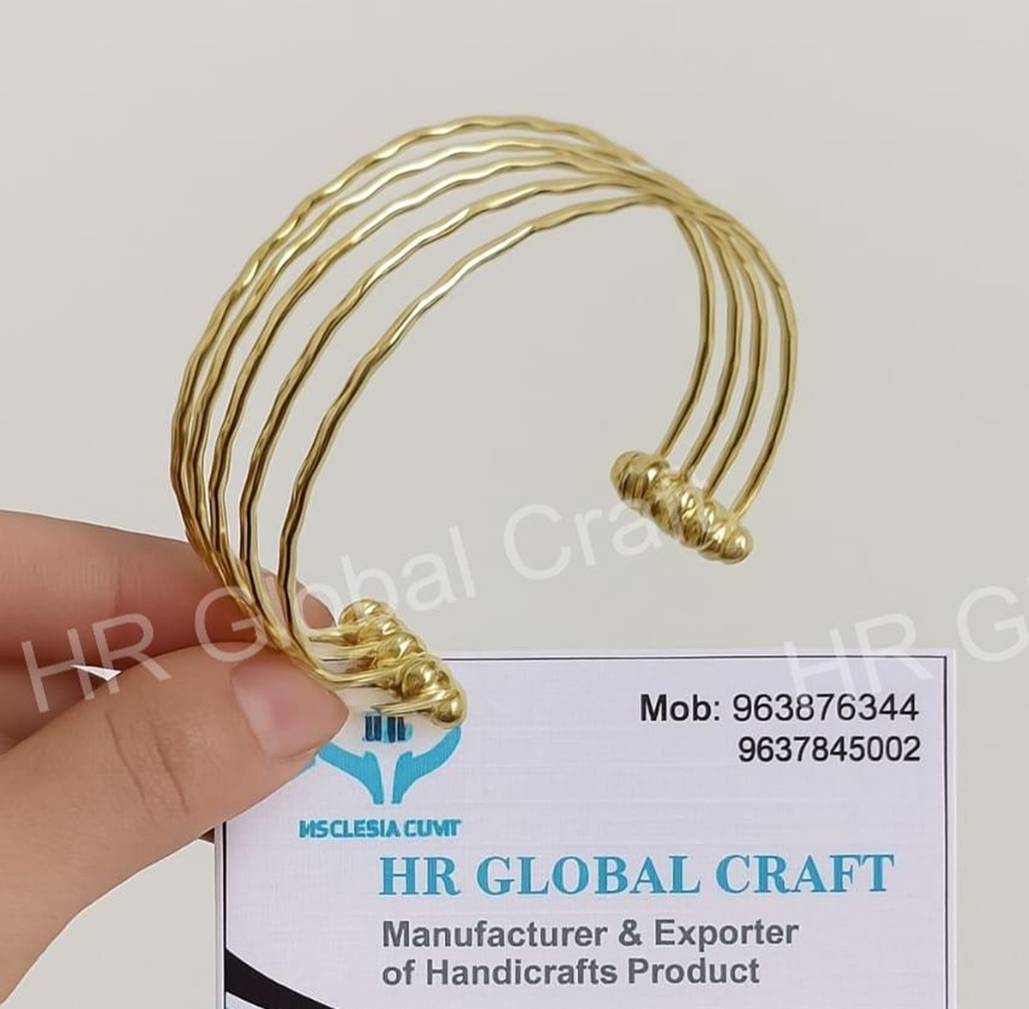 WhatsApp Image 2025-08-04 at 20.06.46 (1) Brass Wire Cuff - Image 1